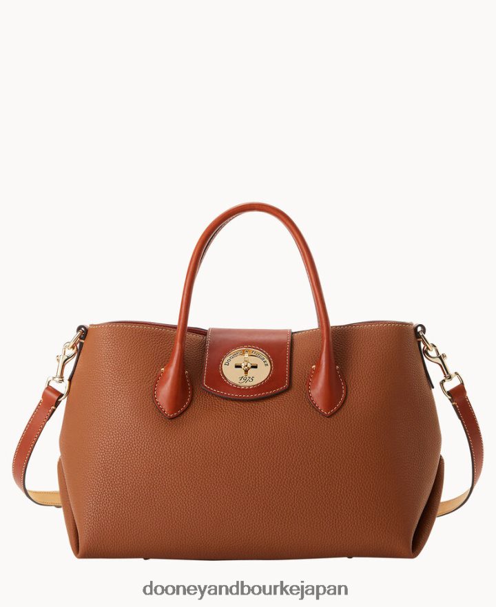 Dooney & Bourke ペブル ターンロック ハンドル トート 30 カラメル バッグ T6X2XP1418