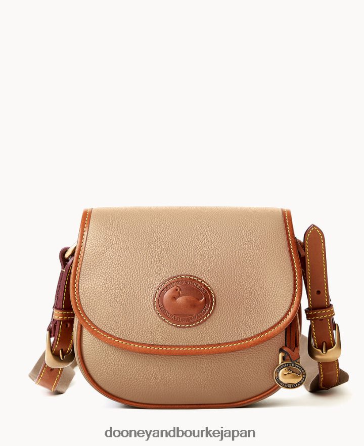 Dooney & Bourke 全天候型レザー 3.0 サドル クロスボディ 20 トープ バッグ T6X2XP1696