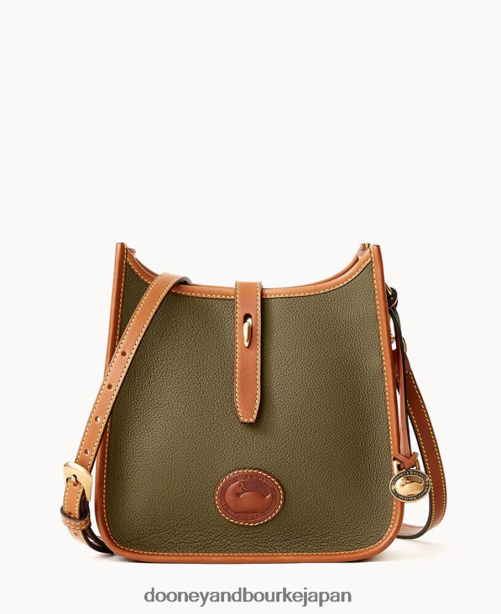 Dooney & Bourke オールウェザー レザー 3.0 クロスボディ 22 緑 バッグ T6X2XP1708