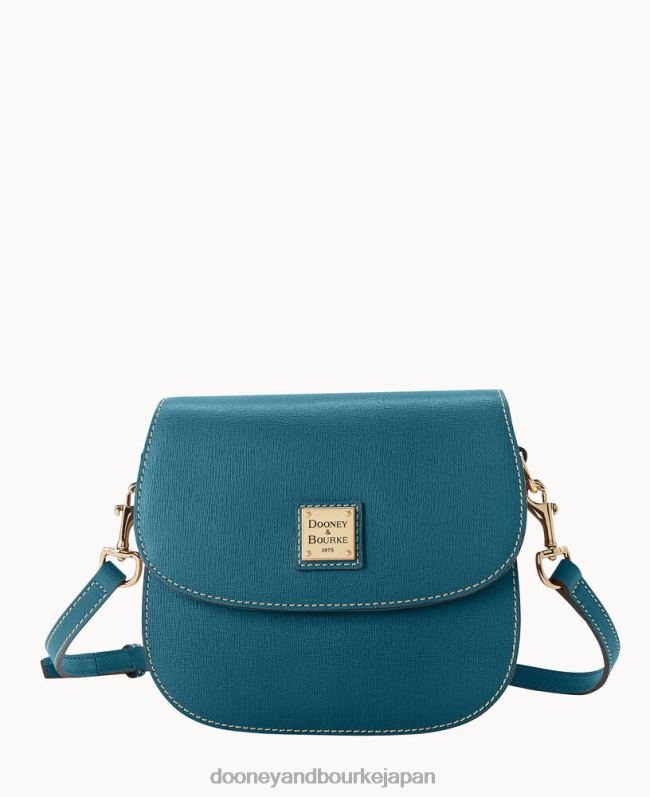 Dooney & Bourke サフィアーノサドルバッグ A4V001640 バッグ 濃い青緑