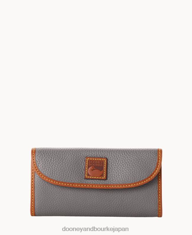 Dooney & Bourke ペブルグレイン コンチネンタル クラッチ A4V004045 アクセサリー スレート