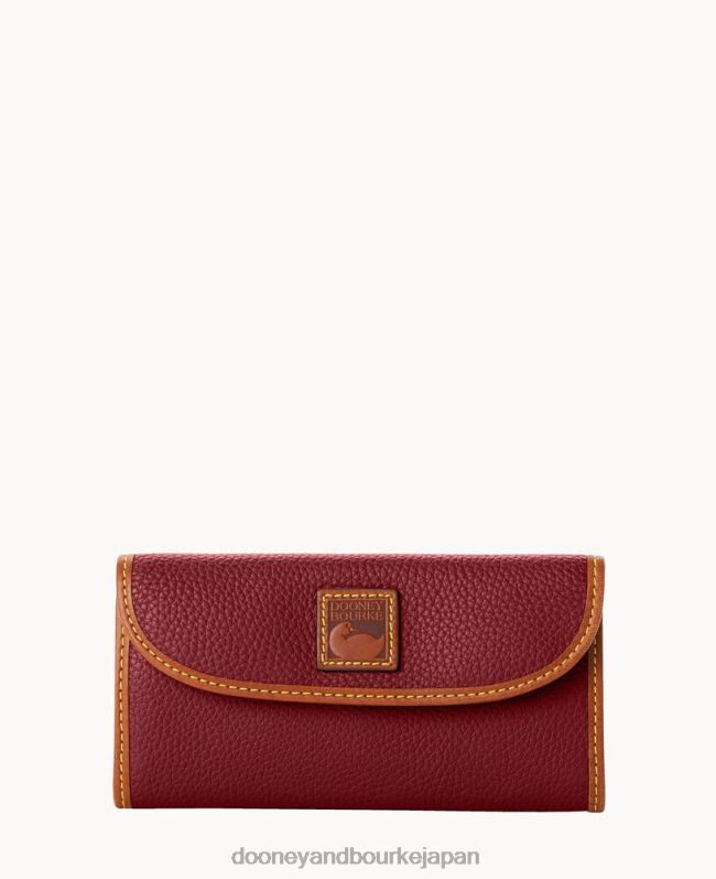 Dooney & Bourke ペブルグレイン コンチネンタル クラッチ A4V004047 アクセサリー ワイン