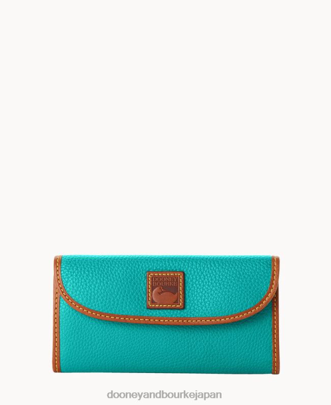 Dooney & Bourke ペブルグレイン コンチネンタル クラッチ A4V004052 アクセサリー スペアミント