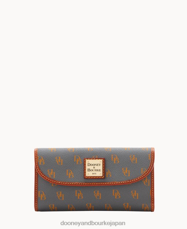 Dooney & Bourke グレッタ コンチネンタル クラッチ A4V004074 アクセサリー スレート