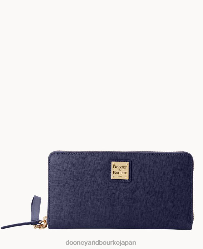 Dooney & Bourke サフィアーノ ラージ ジップアラウンド リストレット A4V004182 アクセサリー マリン