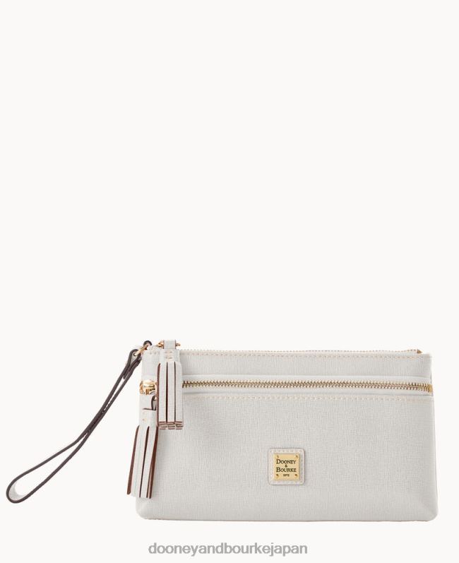 Dooney & Bourke サフィアーノ ダブルジップ リストレット A4V004205 バッグ 生成り