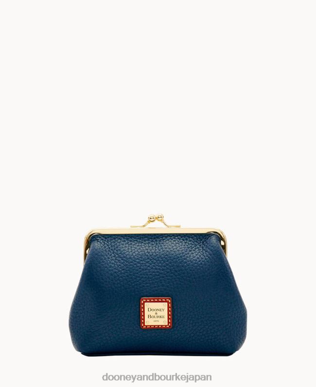 Dooney & Bourke ペブルグレイン ラージ フレーム ハンドバッグ A4V004217 バッグ ミッドナイトブルー