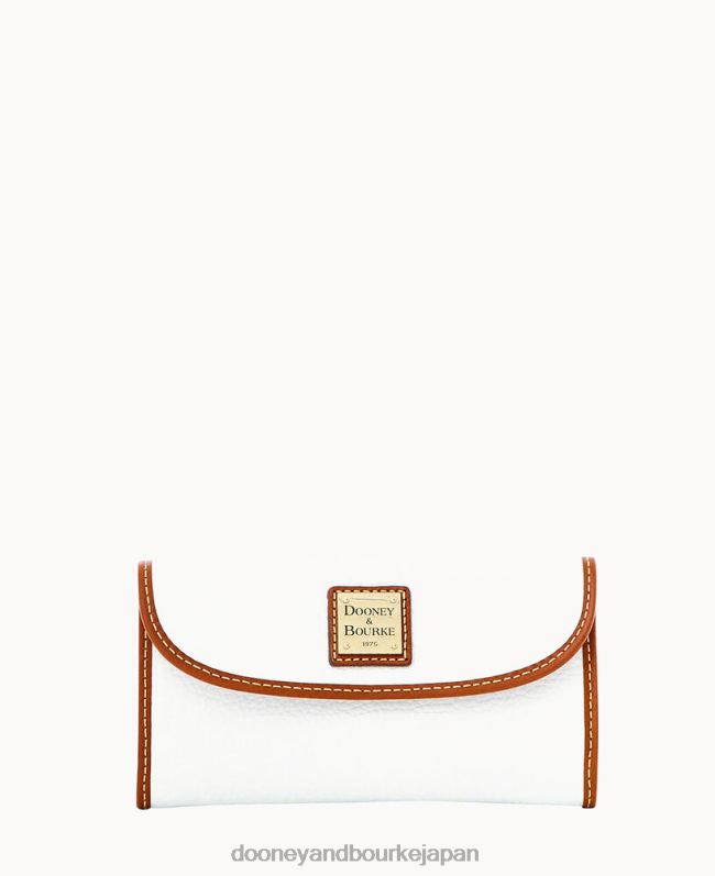 Dooney & Bourke ペブルグレイン コンチネンタル クラッチ A4V004224 バッグ 白