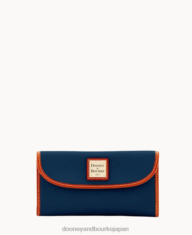 Dooney & Bourke ペブルグレイン コンチネンタル クラッチ A4V004226 バッグ ミッドナイトブルー