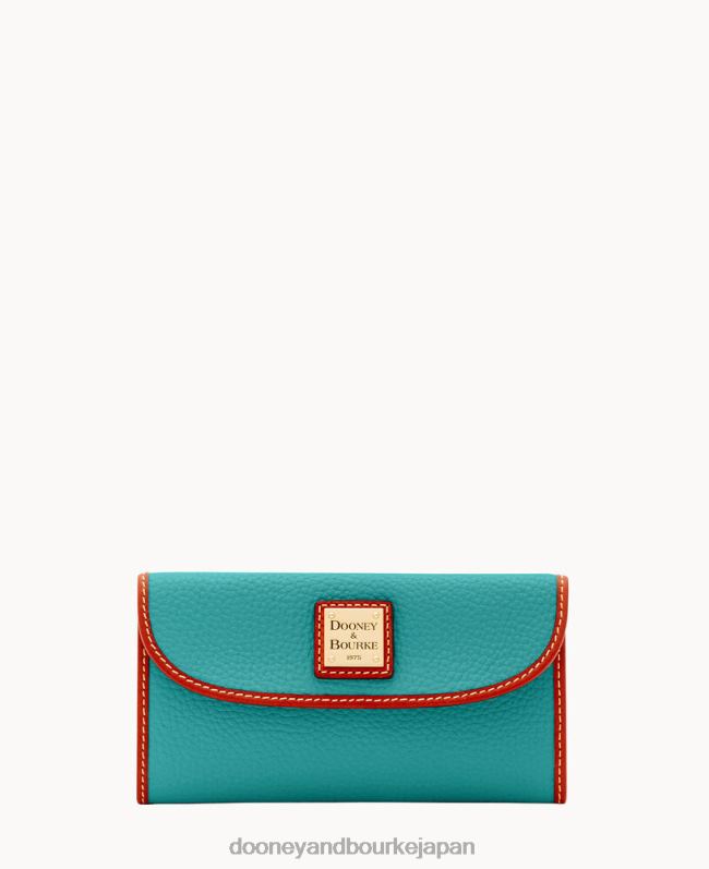 Dooney & Bourke ペブルグレイン コンチネンタル クラッチ A4V004236 バッグ スペアミント