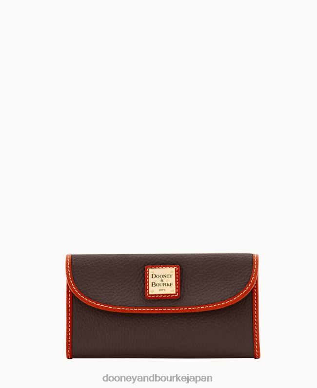 Dooney & Bourke ペブルグレイン コンチネンタル クラッチ A4V004237 バッグ ブラウントモロ