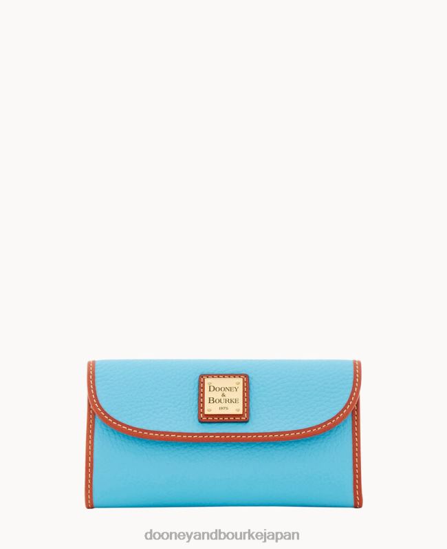 Dooney & Bourke ペブルグレイン コンチネンタル クラッチ A4V004242 バッグ 空色