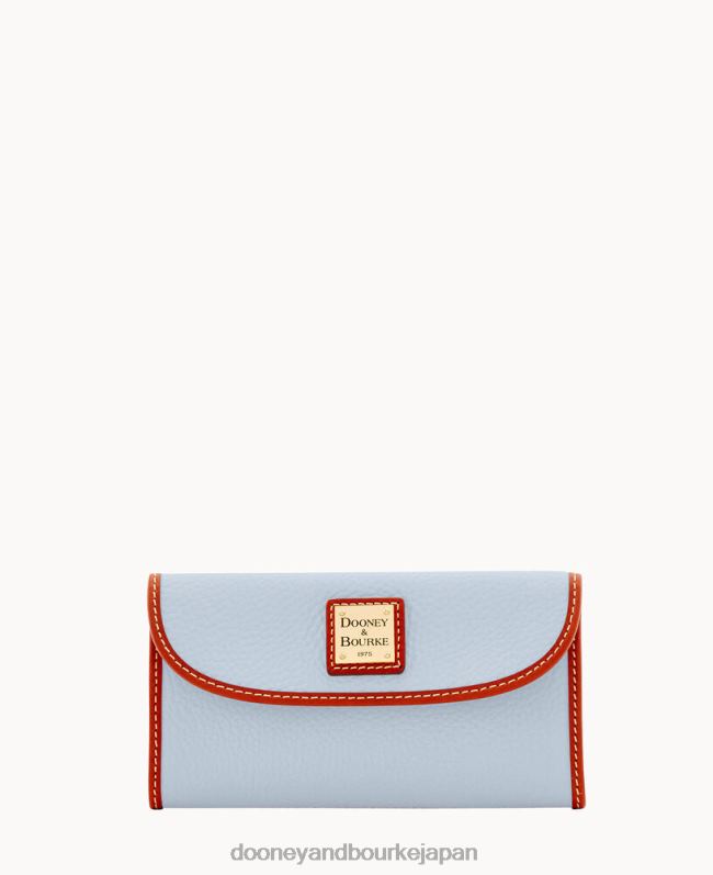 Dooney & Bourke ペブルグレイン コンチネンタル クラッチ A4V004243 バッグ グレイシャーブルー