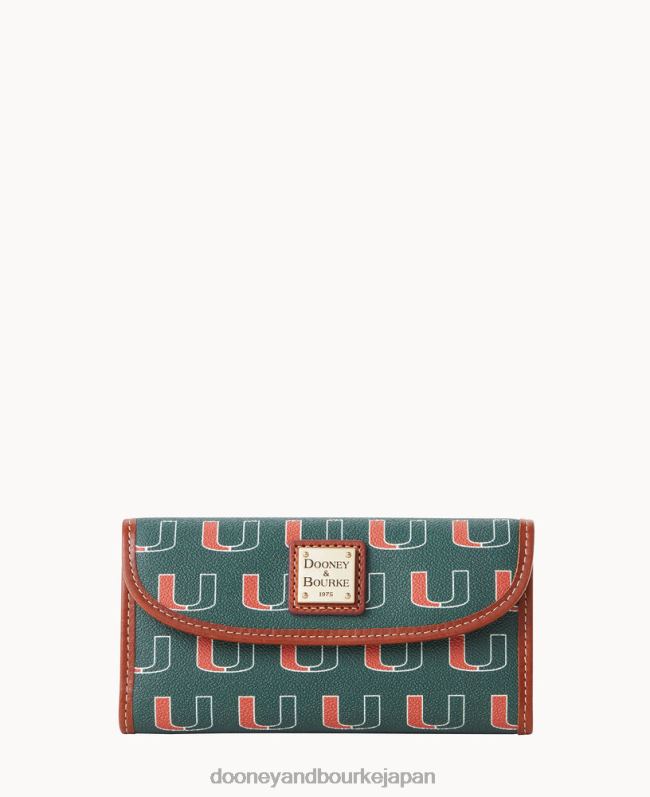 Dooney & Bourke カレッジ マイアミ コンチネンタル クラッチ A4V004300 アクセサリー マイアミのあなた