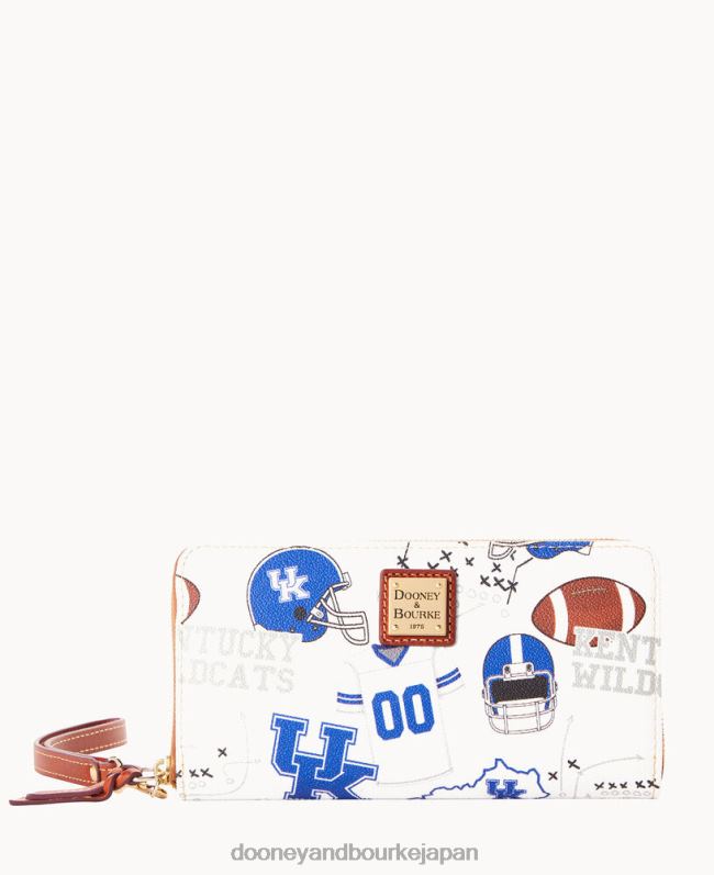 Dooney & Bourke カレッジケンタッキーの大きなジップアラウンドリストレット A4V004334 アクセサリー ケンタッキーの君