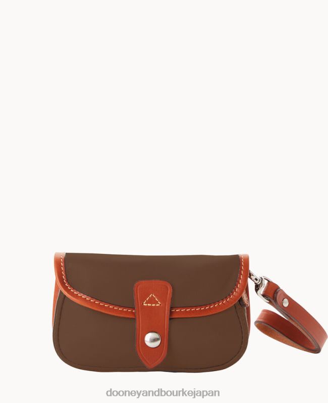 Dooney & Bourke オンクール エルバ フラップ リストレット A4V004412 バッグ コニャック