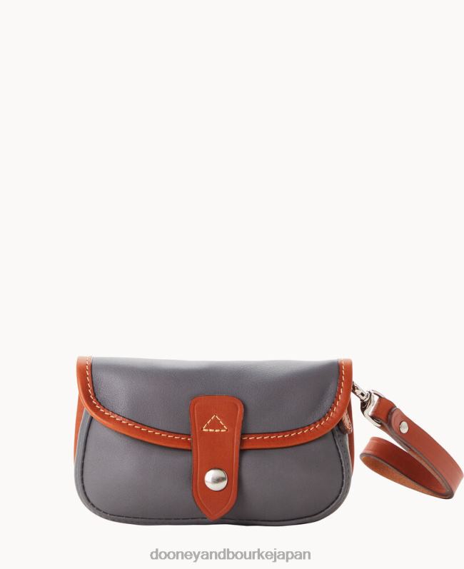 Dooney & Bourke オンクール エルバ フラップ リストレット A4V004413 バッグ 木炭