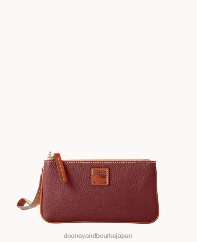 Dooney & Bourke ペブルグレイン ミディアム リストレット A4V004436 バッグ ボルドー