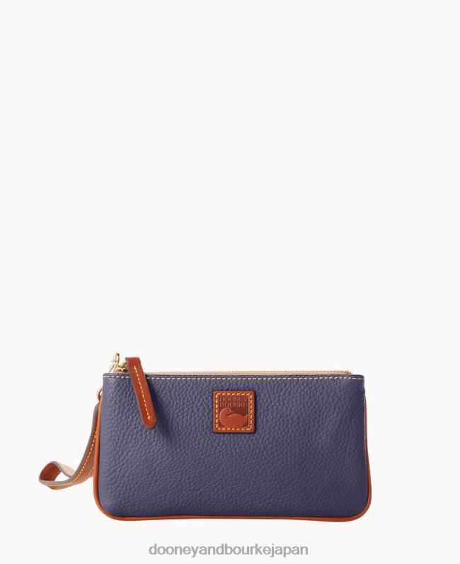 Dooney & Bourke ペブルグレイン ミディアム リストレット A4V004440 バッグ ミッドナイトブルー