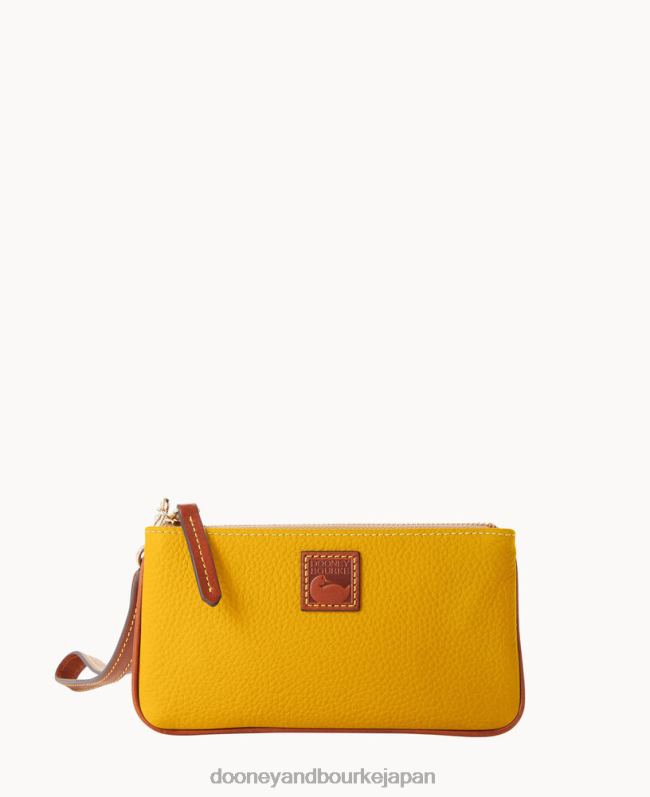 Dooney & Bourke ペブルグレイン ミディアム リストレット A4V004441 バッグ マスタード