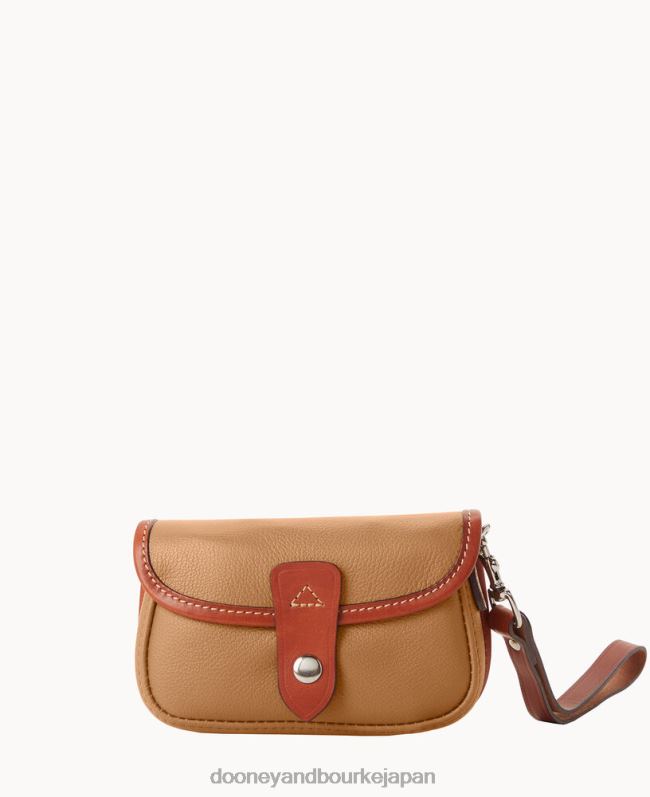 Dooney & Bourke オンクール ツイスト フラップ リストレット A4V004461 バッグ キャメル