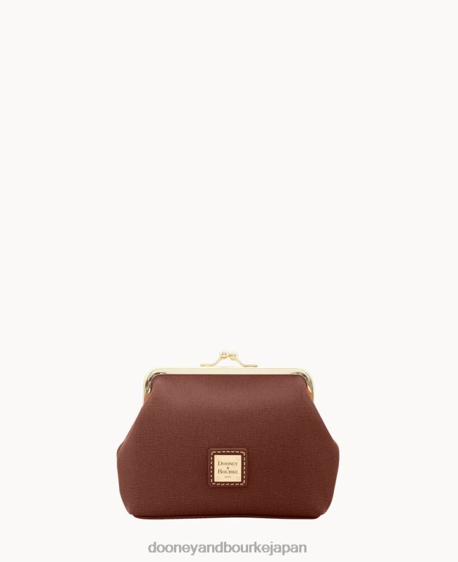 Dooney & Bourke サフィアーノ ラージ フレーム ハンドバッグ A4V004505 バッグ アンバー