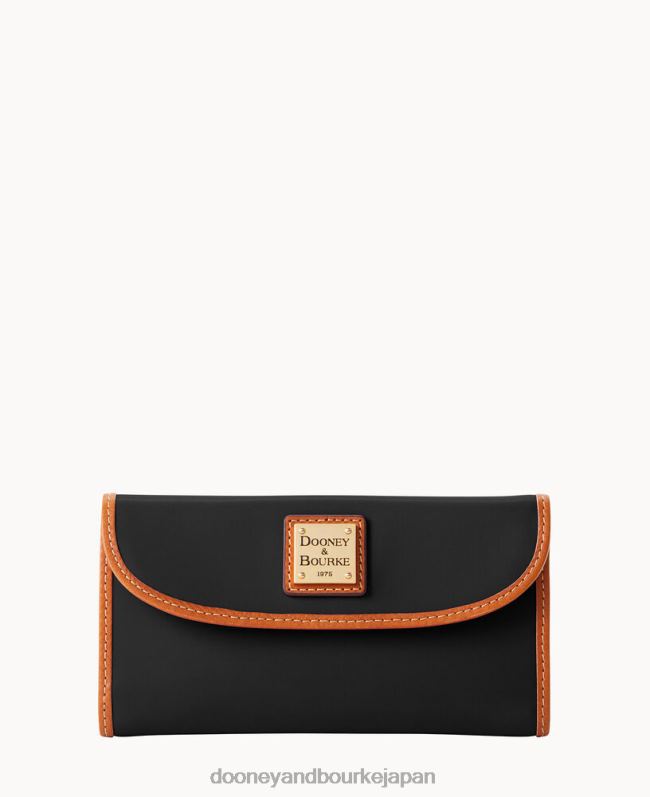 Dooney & Bourke ウェックスフォード レザー コンチネンタル クラッチ A4V004525 アクセサリー 黒