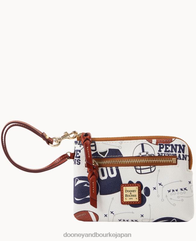 Dooney & Bourke カレッジジップアラウンドリストレット A4V004616 アクセサリー ペン州