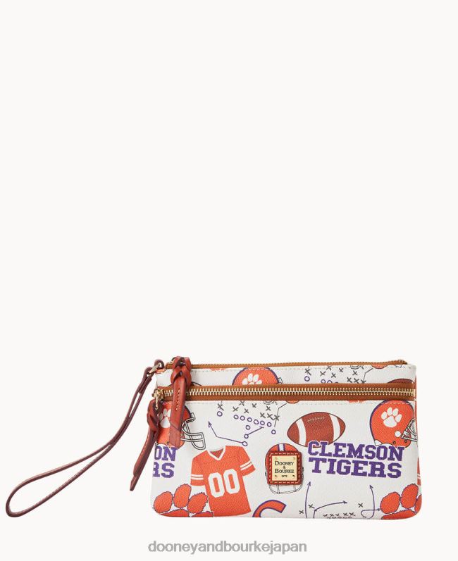 Dooney & Bourke カレッジクレムソン ダブルジップ リストレット A4V004624 アクセサリー クレムソン大学