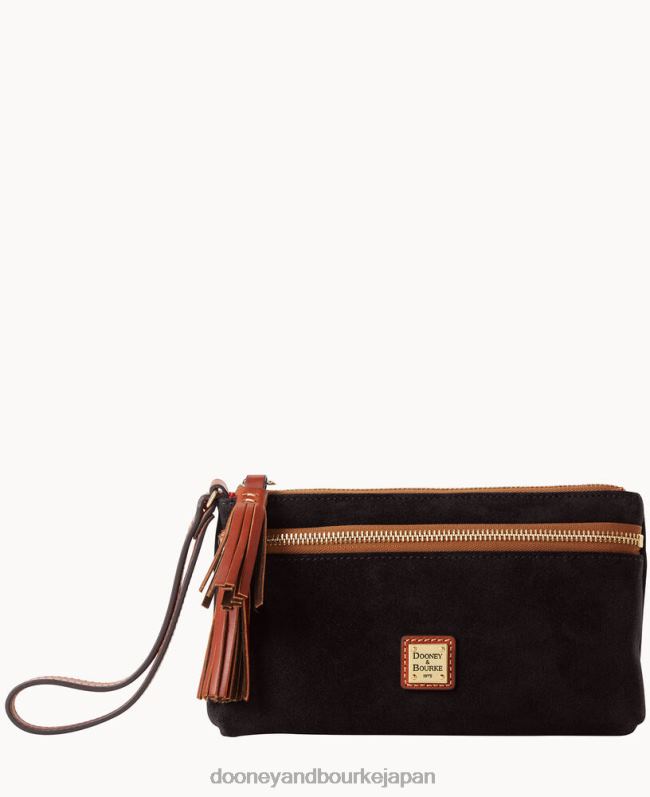 Dooney & Bourke スエードのダブルジップリストレット A4V004676 アクセサリー 黒