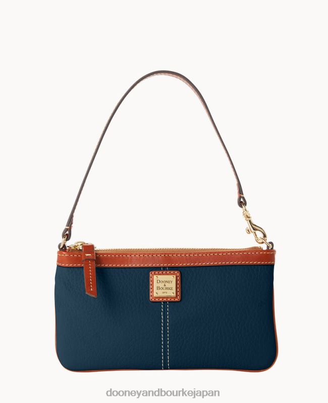 Dooney & Bourke 小石粒のラージスリムリストレット A4V004691 バッグ ミッドナイトブルー