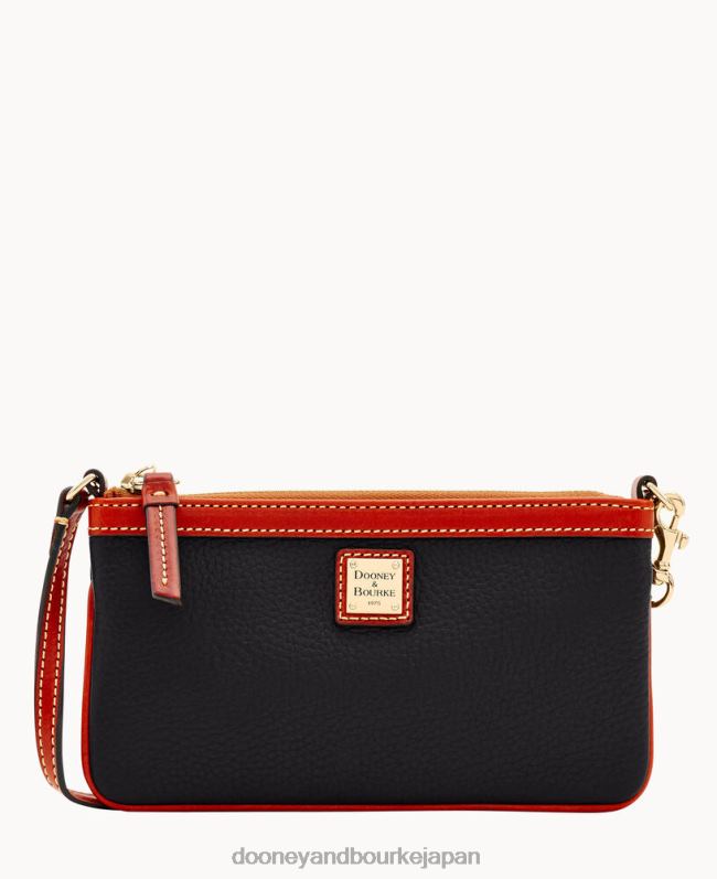 Dooney & Bourke 小石粒のラージスリムリストレット A4V004725 バッグ 黒