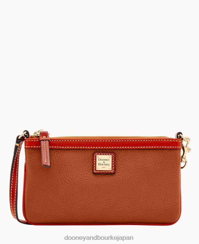 Dooney & Bourke 小石粒のラージスリムリストレット A4V004726 バッグ カラメル