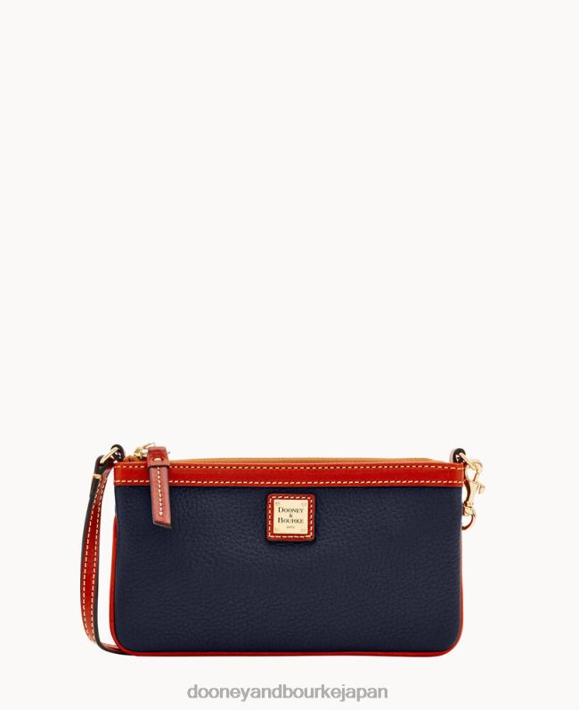 Dooney & Bourke 小石粒のラージスリムリストレット A4V004728 バッグ ミッドナイトブルー