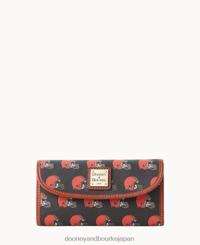 Dooney & Bourke NFLコンチネンタルクラッチ A4V004366 アクセサリー ブラウン