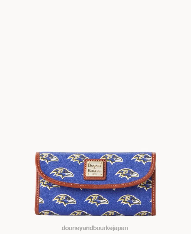 Dooney & Bourke NFLコンチネンタルクラッチ A4V004372 アクセサリー カラス