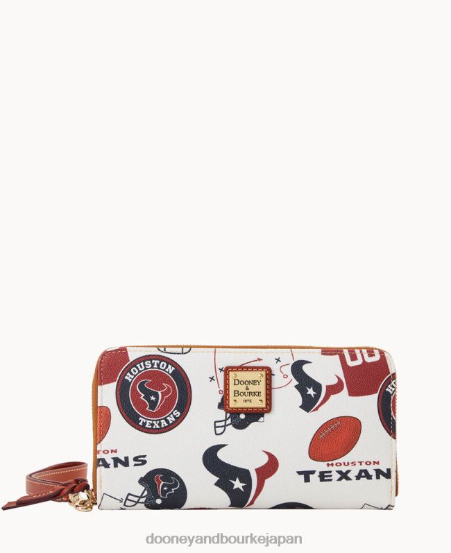 Dooney & Bourke NFL ラージ ジップ アラウンド リストレット A4V004580 アクセサリー テキサス人