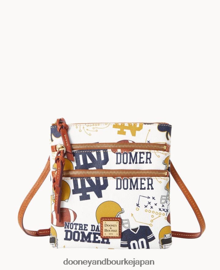 Dooney & Bourke カレッジ NS トリプル ジップ クロスボディ ノートルダム大聖堂 バッグ T6X2XP1728