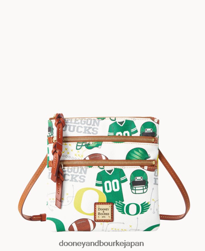 Dooney & Bourke カレッジ NS トリプル ジップ クロスボディ オレゴン バッグ T6X2XP1750