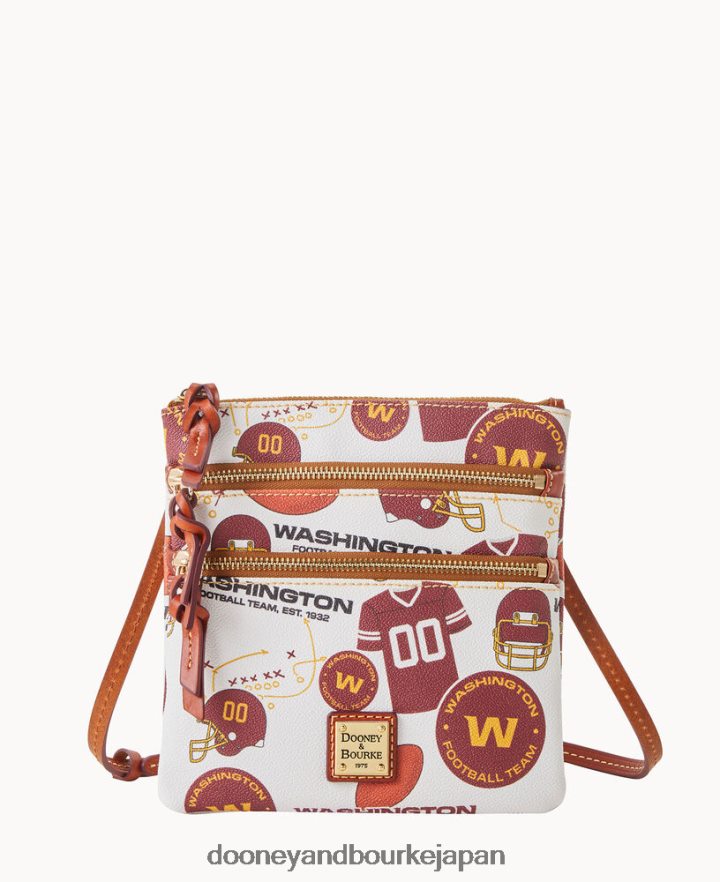 Dooney & Bourke フットボール チーム N s トリプル ジップ クロスボディ ワシントン バッグ T6X2XP1720