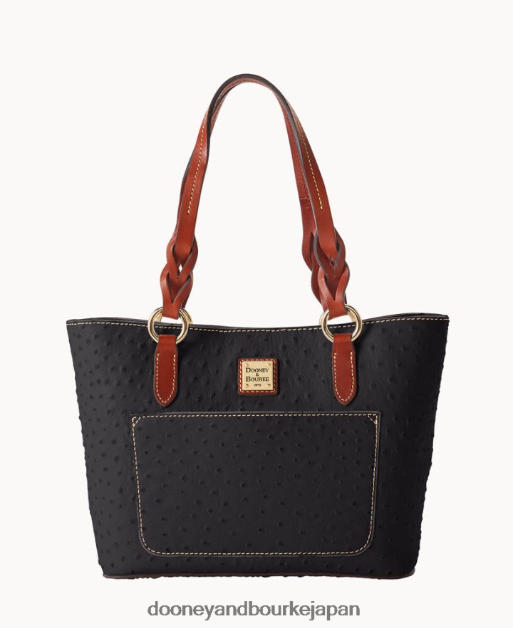 Dooney & Bourke オーストリッチ スモール グレッチェン トート 黒 バッグ T6X2XP1312