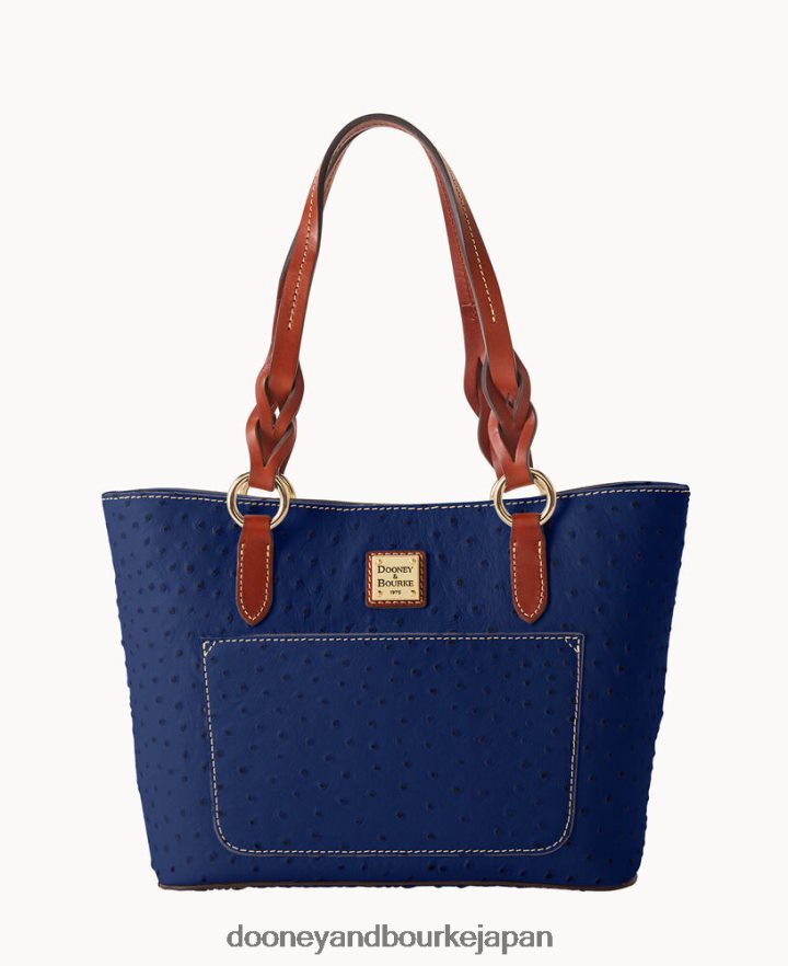 Dooney & Bourke オーストリッチ スモール グレッチェン トート 海軍 バッグ T6X2XP1316