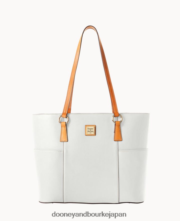 Dooney & Bourke ウェックスフォード レザー ヘレナ ショッパー 白 バッグ T6X2XP1362