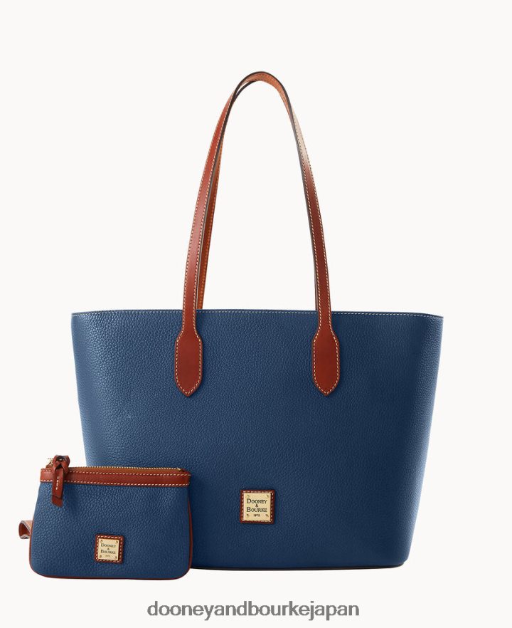 Dooney & Bourke ミディアムリストレット付きペブルグレイントート ジーンズ バッグ T6X2XP1449