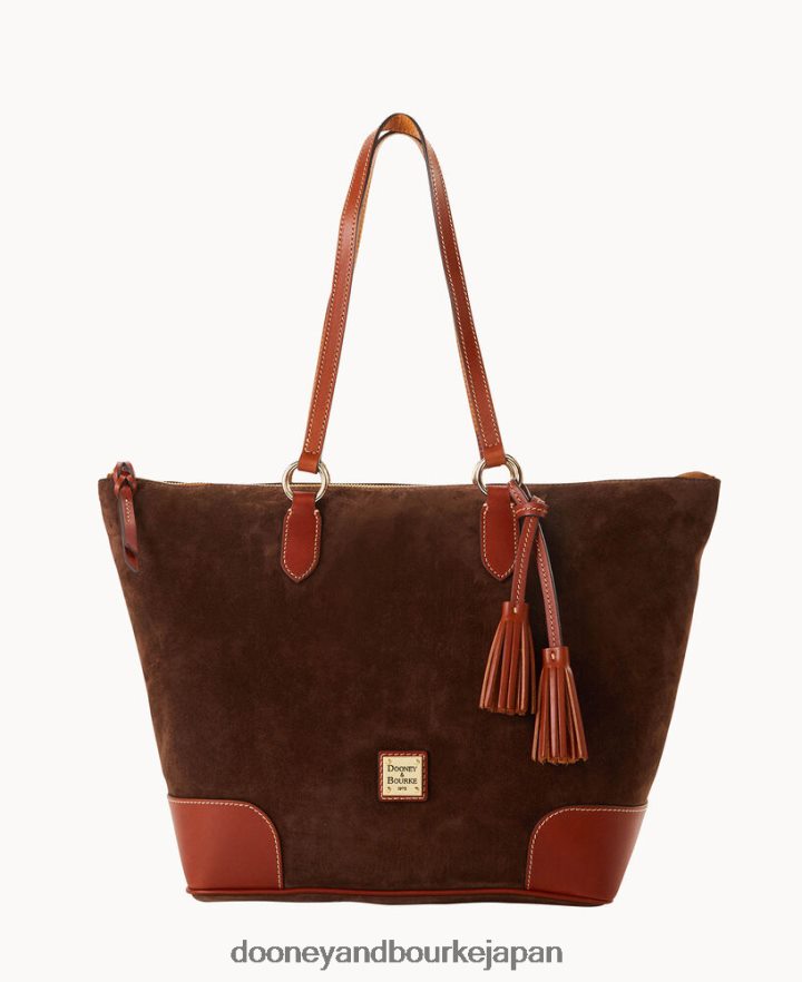 Dooney & Bourke スエードキャリアトート ブラウントモロ バッグ T6X2XP1487