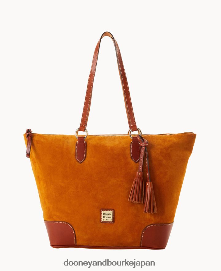 Dooney & Bourke スエードキャリアトート ハニー バッグ T6X2XP1488