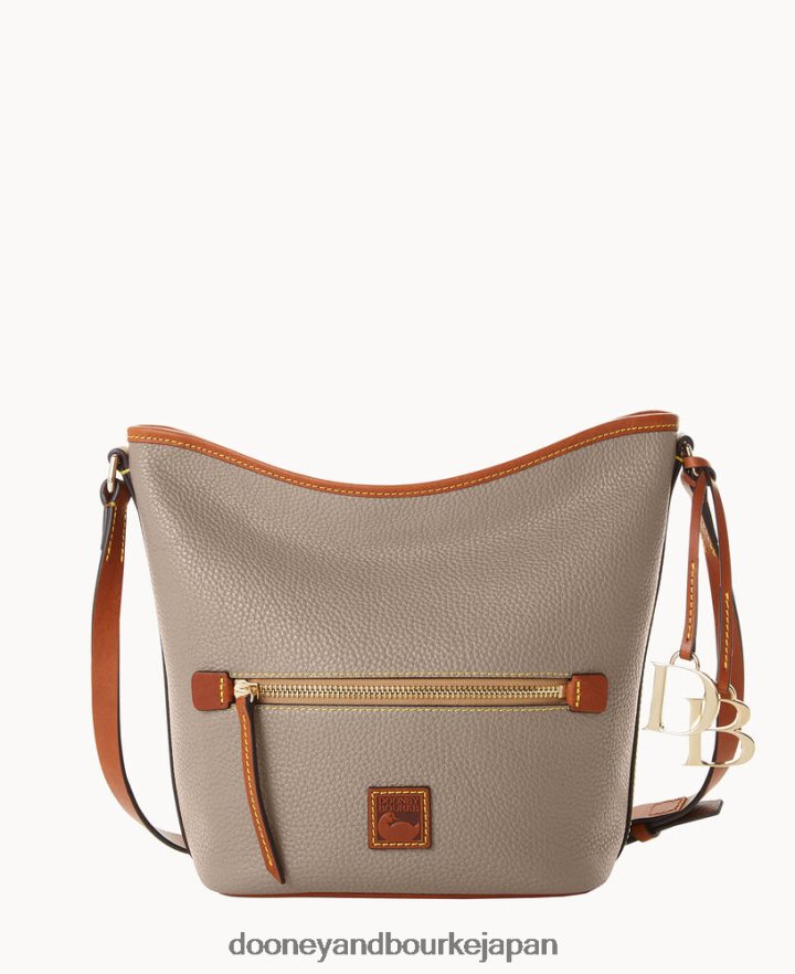 Dooney & Bourke ペブルグレイン ジップサック トープ バッグ T6X2XP1554