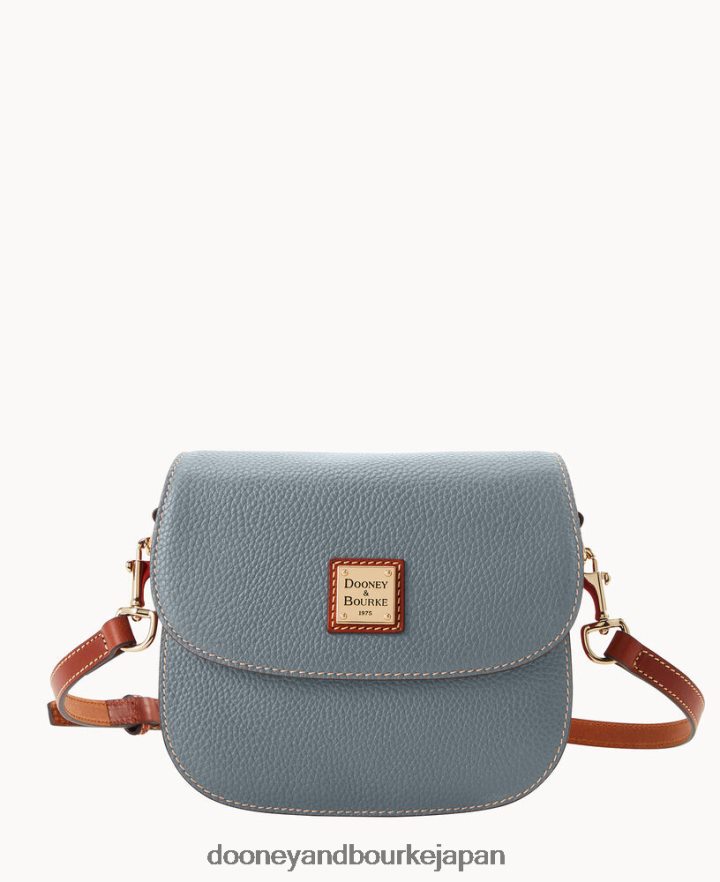 Dooney & Bourke ペブルグレインサドルバッグ スレート バッグ T6X2XP1582