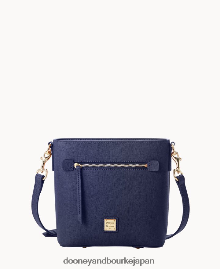 Dooney & Bourke サフィアーノ スモール ジップ クロスボディ マリン バッグ T6X2XP1601