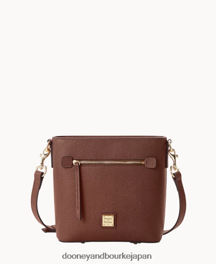 Dooney & Bourke サフィアーノ スモール ジップ クロスボディ アンバー バッグ T6X2XP1607